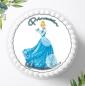 Preview: Prinzessin Cinderella mit Wunschname, Tortenaufleger Ø 20cm, 0311z